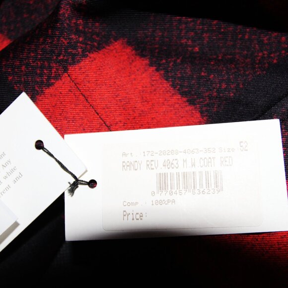 BNWT AW17 DRIES VAN NOTEN RANDY REVERSIBLE CHECKED COAT 52 - Picture 11 of 16